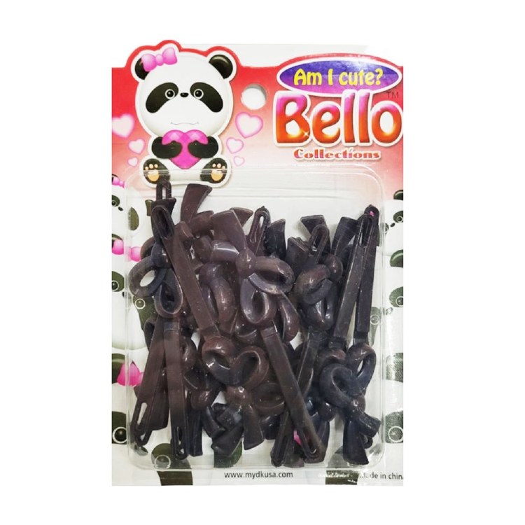Bello Hair Barrettes - Bows - #27902 - Black