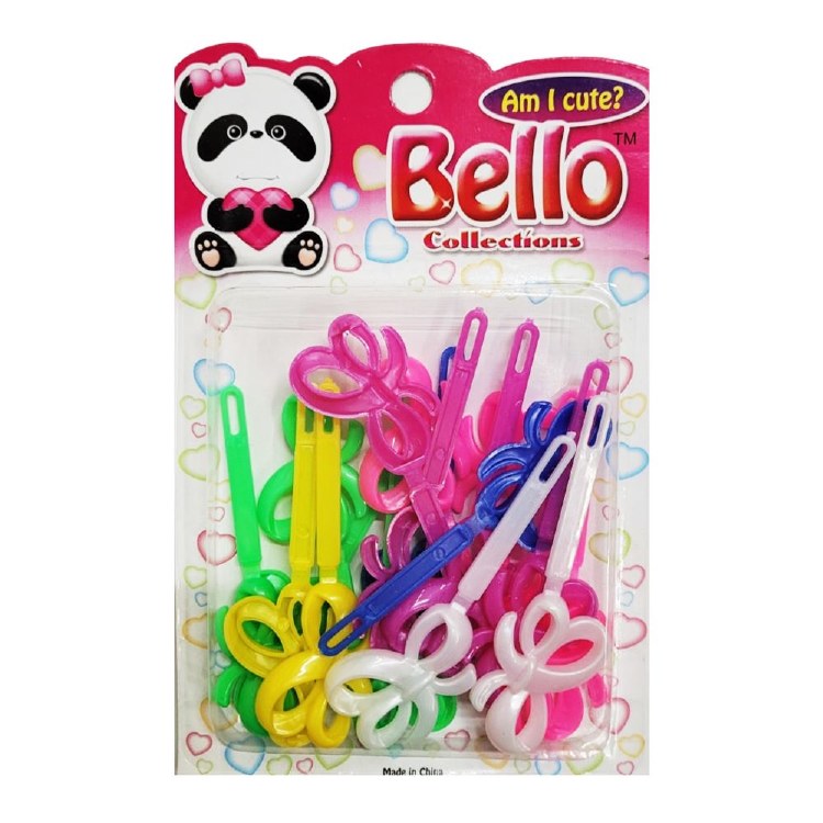 Bello Hair Barrettes - Bows - #28022 - Assorted Colors