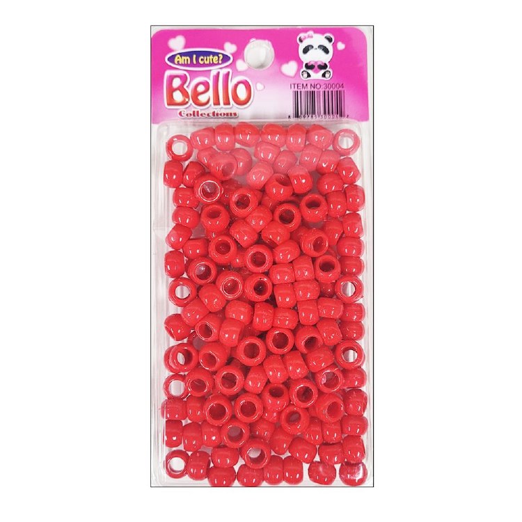 Bello Small Hair Beads - Small Package - #30004 - Red