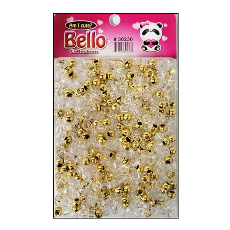 Bello Collections SM Hair Beads - GOLD ASSORT #30230