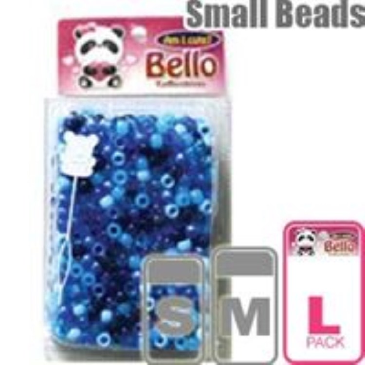 Bello Small Hair Beads - Large Package - #30233 - Assorted Blue