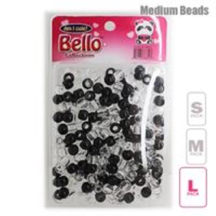 Bello Medium Hair Beads - Large Package - Brown Mix #38812