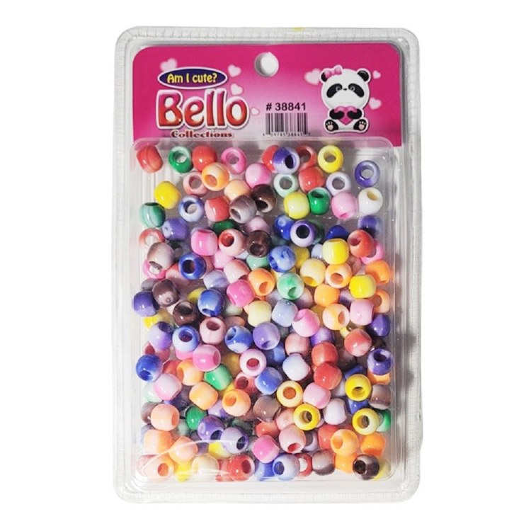 Bello Collections MED Hair Beads - RAINBOW ASSORT #38841