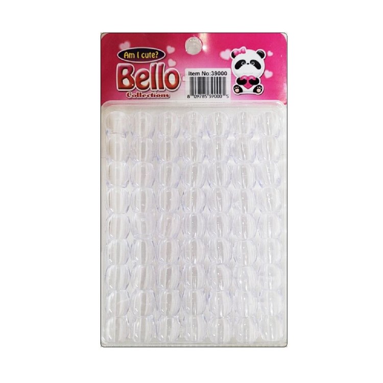 Bello Jumbo Hair Beads - Large Package - Clear #39000