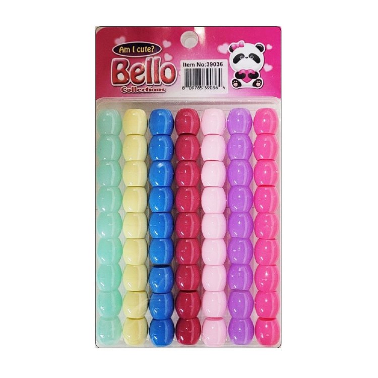 Bello Jumbo Hair Beads - Large Package - Assorted Colors #39036