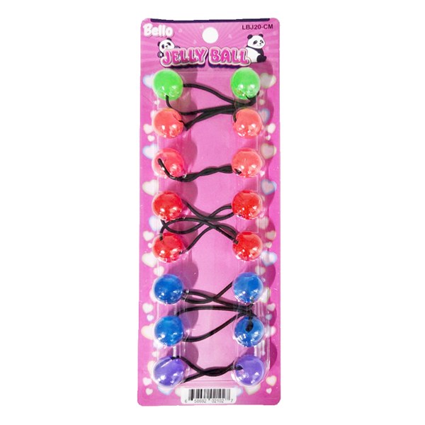 Bello Twin-Jelly Ball Hair-Knockers - 20mm - #LBJ20-CM