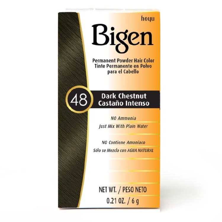 Bigen Permanent Hair Color - #48 - Dark Chestnut