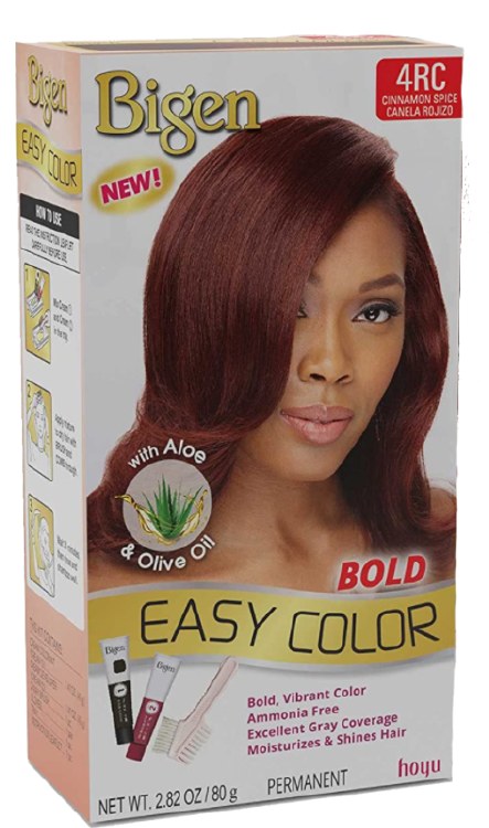 Bigen Easy Color Permanent Hair Dye Kit Cinnamon #4RC