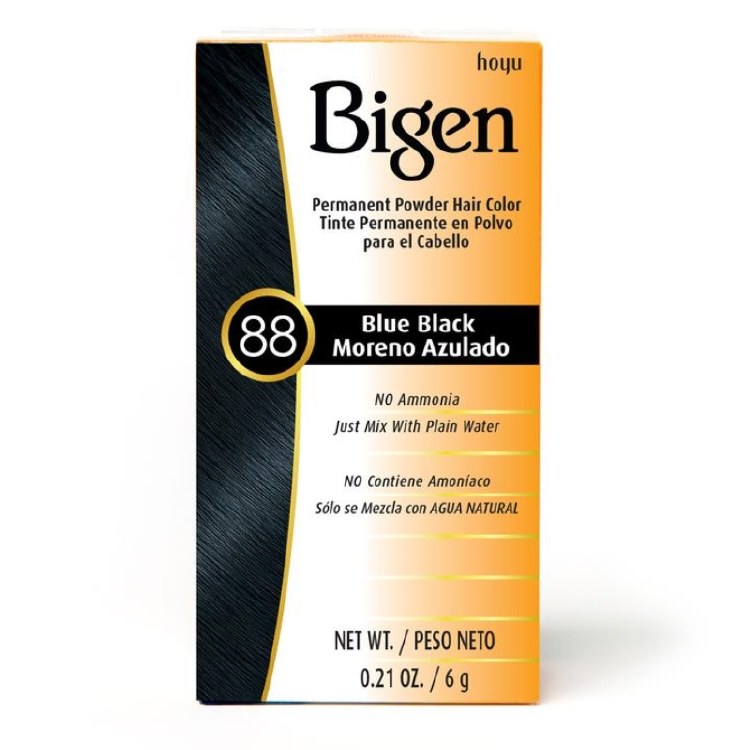 Bigen Permanent Hair Color - #88 - Blue Black