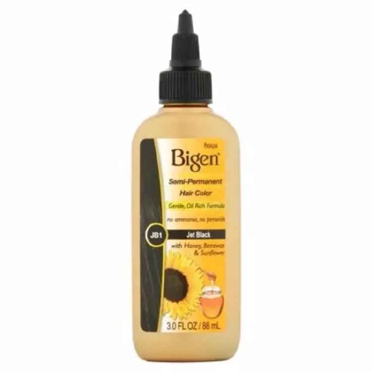 Bigen Semi Permanent Hair Color - #JB1 Jet Black 3oz