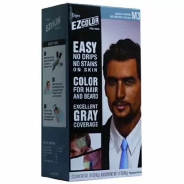 Bigen EZ Hair Color Kit for Men - #M3 - Darkest Brown - 2.8oz