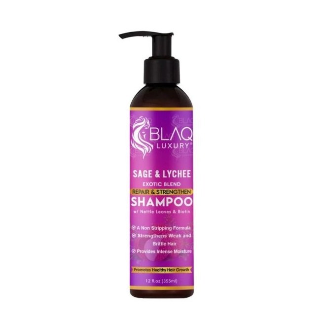 Blaq Luxury Sage & Lychee Daily Styling Shampoo 12oz