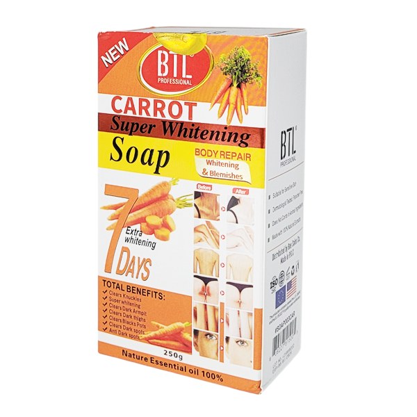 BTL Super Whitening Soap 250g - Carrot