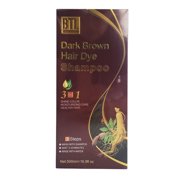 BTL  Hair Dye Shampoo 16.9oz - Dark Brown