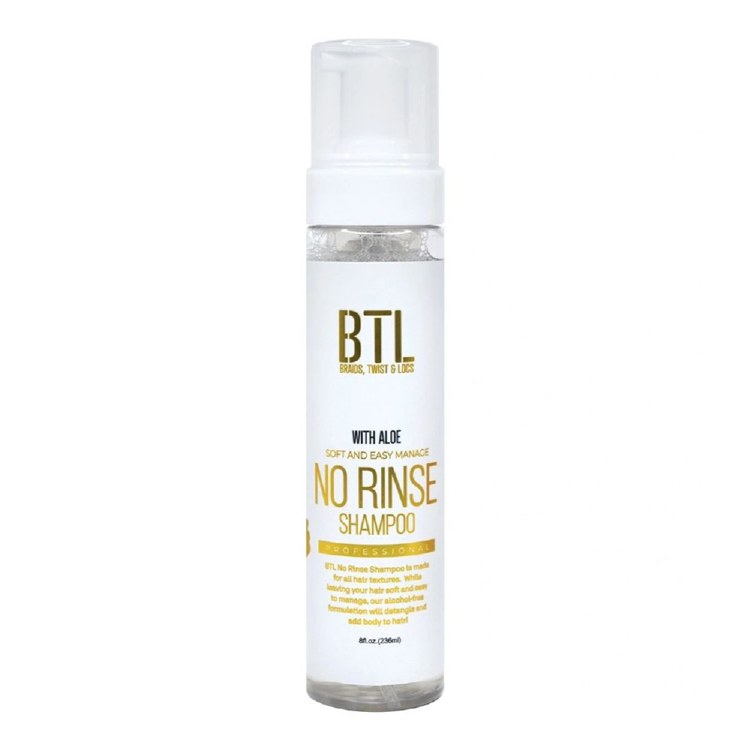 BTL Braids, Twist & Locs No Rinse Shampoo with Aloe 8oz