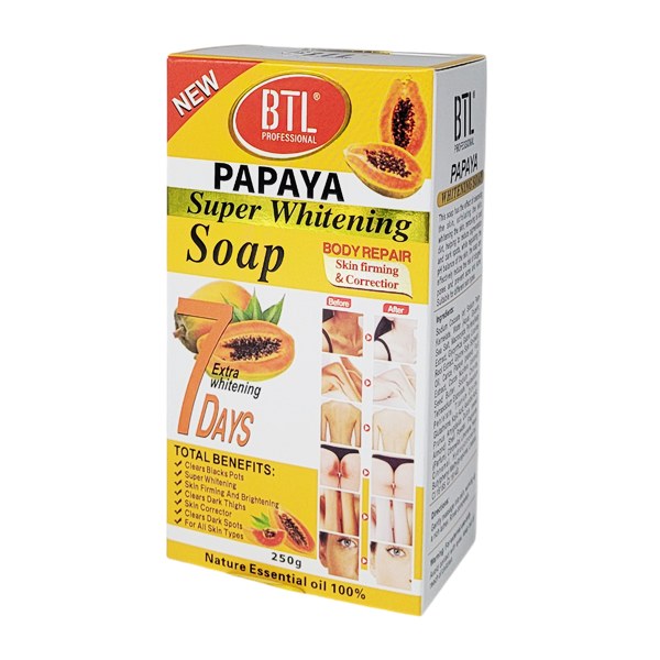 BTL Super Whitening Soap 250g - Papaya