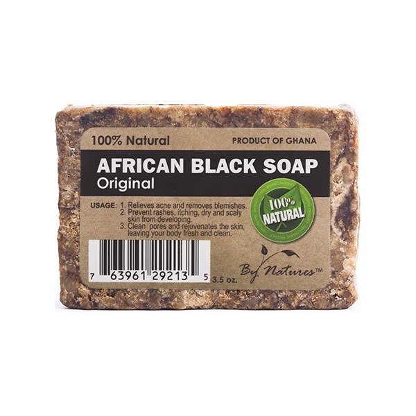 By Nature African Black Soap 3.5oz - Original