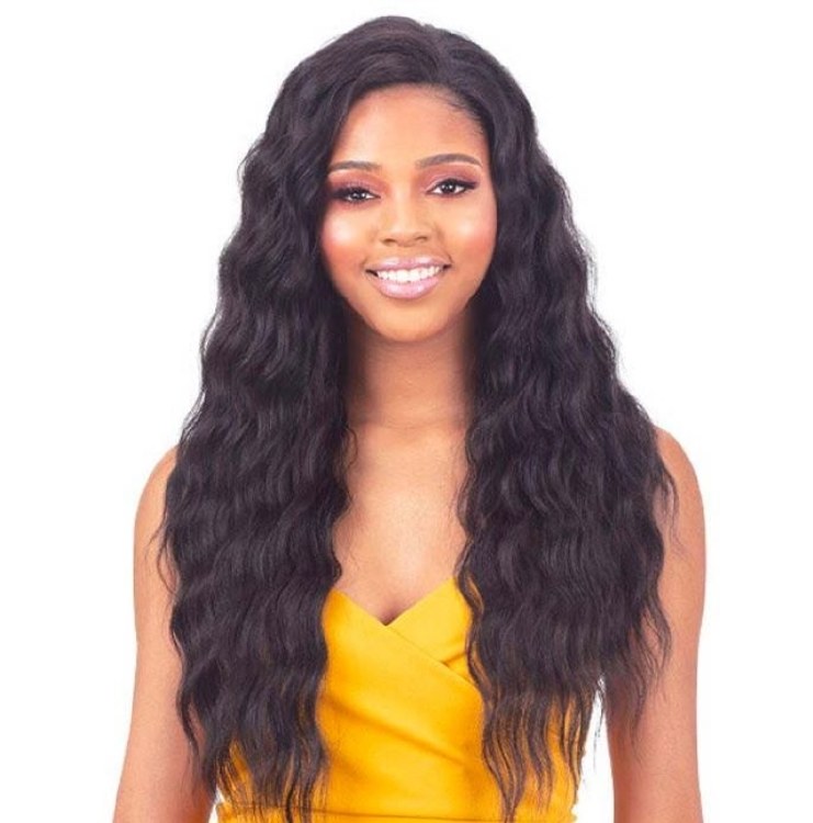 Model Model Synthetic Full Cap Wig Switch Drawstring Fling - # 1