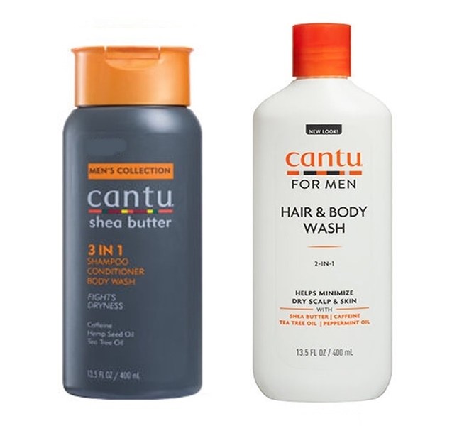 Cantu Men's 3-In-1 Shampoo Conditioner Body Wash 13.5oz