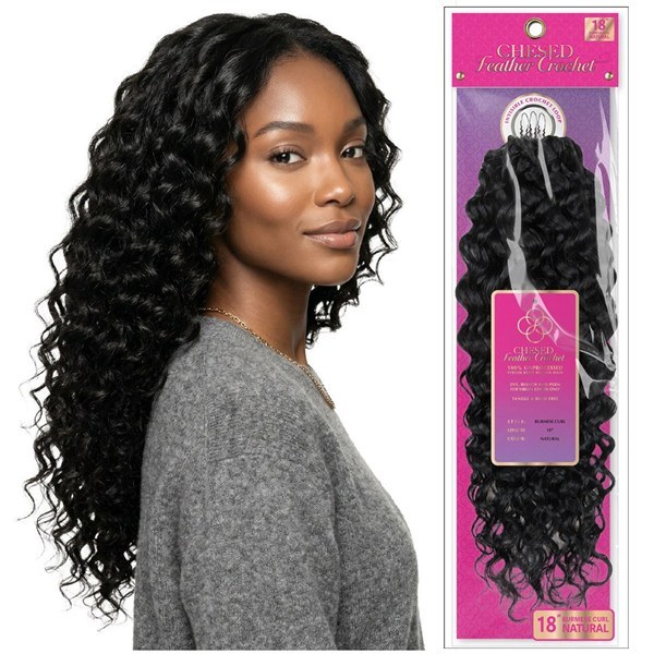 Chesed Feather Crochet Burmese Curly - 12 Inch - # HONEY AURBURN
