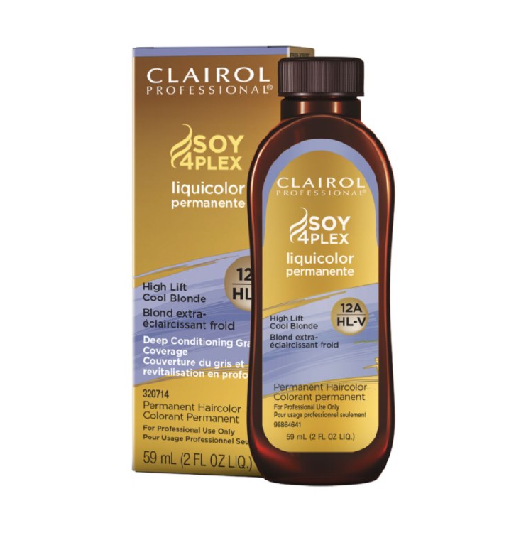Clairol Soy4Plex LiquiColor Permanent Hair Color - 12A/HLV - High Lift Cool Blonde - 2oz