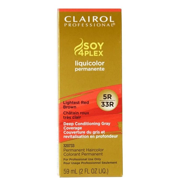 Clairol Soy4Plex LiquiColor Permanente 2oz - 5R/33R - Lightest Red Brown