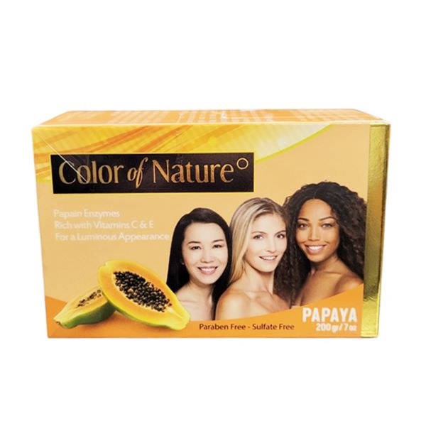 Color of Nature Exfoliating Papaya Soap - 200g