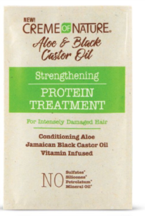 Creme of Nature Aloe & Black Castor Oil Protein Treatment Package