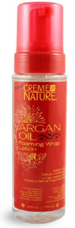 Creme of Nature Argan Oil Foaming Wrap Lotion 7oz