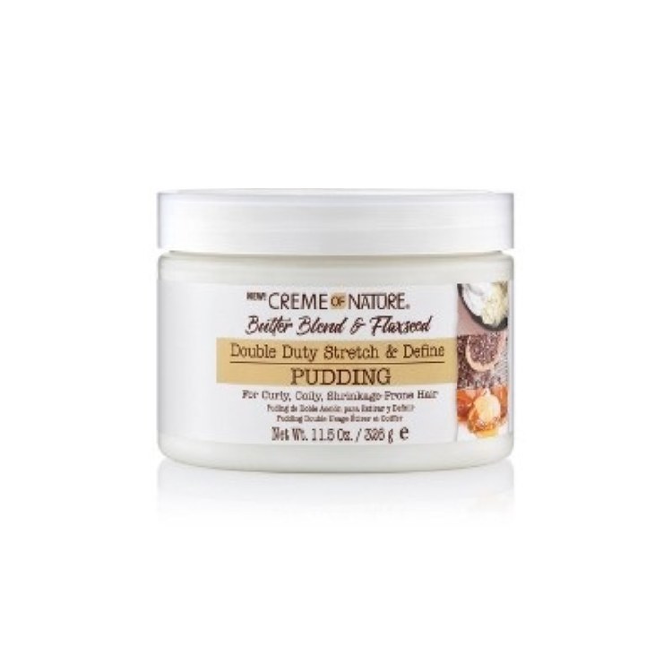 Creme of Nature Butter Blend & Flaxseed Double Duty Stretch & Define Pudding 11.5oz