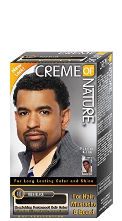Creme of Nature Certified Natural Men's Gel Hair Color - 4.0 Rich Black