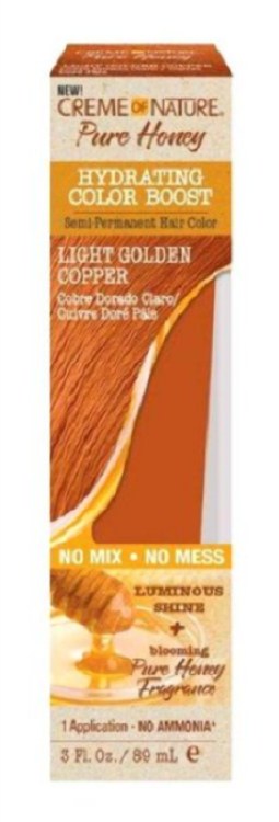 Creme of Nature Pure Honey Color Boost Light Golden Copper 3oz