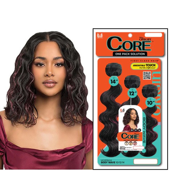 Miss Origin Core Weave 3pcs - Body Wave 10-12-14 - # 1