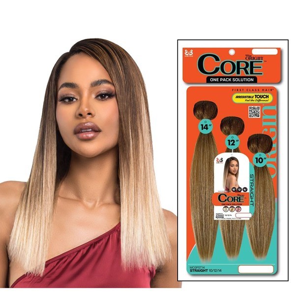 Miss Origin Core Weave 3pcs - Straight 10-12-14 - # 1
