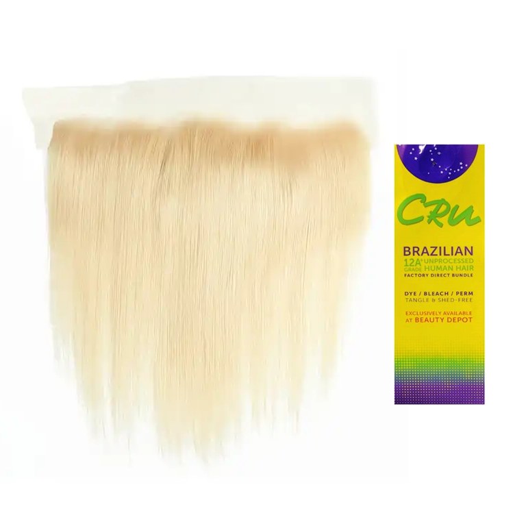 CRU 12A Straight Unprocessed Human Hair Closure - 13x4 - 10" - # 613