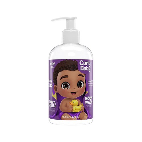 Curly Baby Body Wash 16oz - Caleb