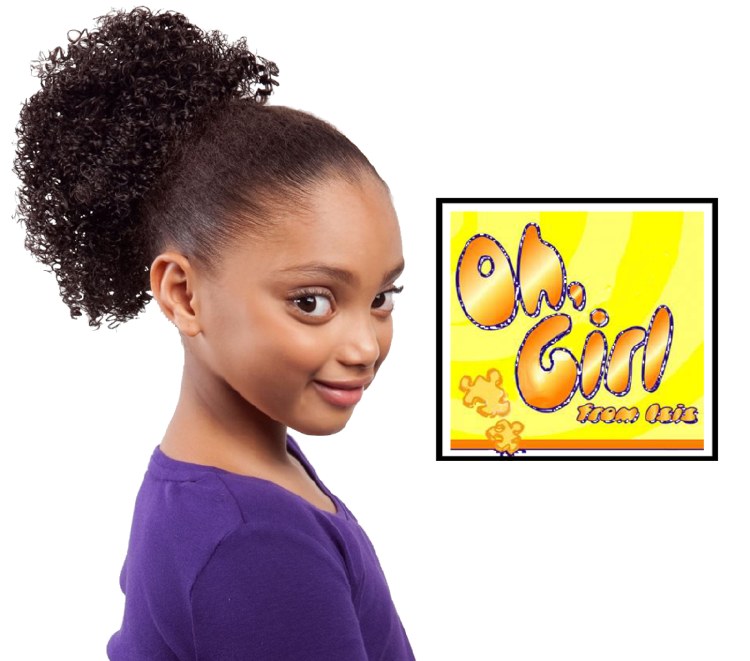 Oh Girl Kid's Afro Drawstring Ponytail - # 1