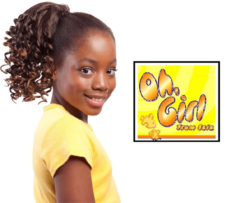 Oh Girl Kid's Elegance Drawstring Ponytail - # T1B/27