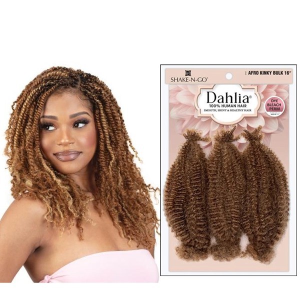 Dahlia - Afro Kinky Bulk 16 Inch - # NATURAL BLACK