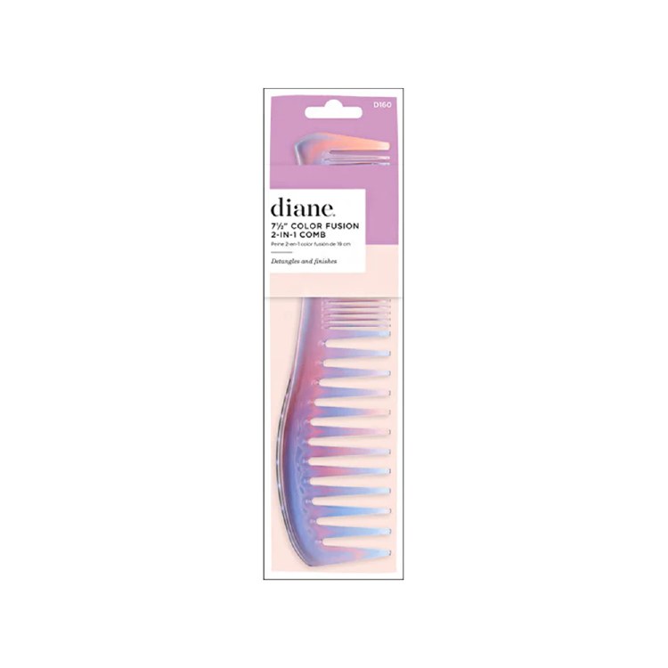 Diane 7-1/2 inch Color Fusion 2 in 1 Comb #D160