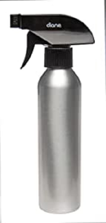 Diane Aluminium Spray Bottle Applicator with Nozzle for Hair Styling and Coloring 8oz