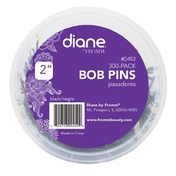 Diane Bob Pins 2'', Black, 300pk #D452