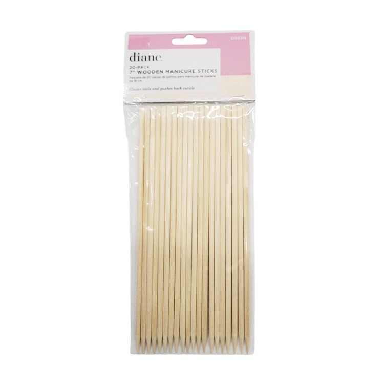 Diane Wooden Manicure Sticks 7" #D993