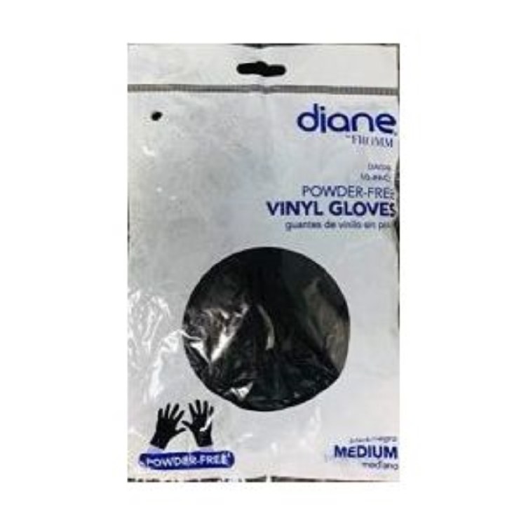 Diane Medium Black Vinyl Powder-Free Glove 10pk #DAG006