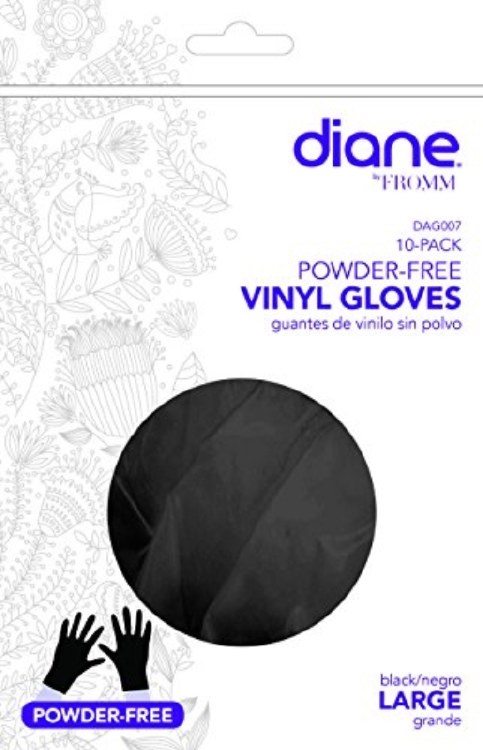 Diane Large Black Vinyl Gloves