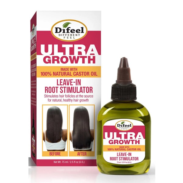 Difeel Ultra Growth Basil & Castor Leave-in Root Stimulator Oil 2.5oz