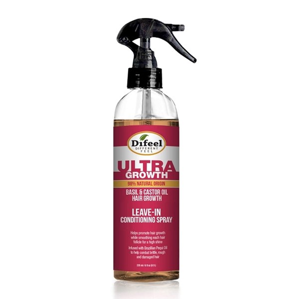 Difeel Ultra Growth Basil & Castor Leave-in Conditioning Spray 6oz