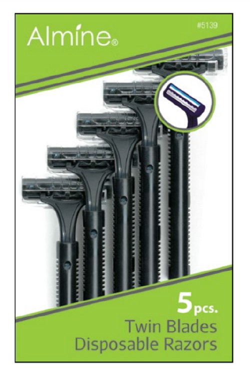 Twin Blade Disposable Razors #5139