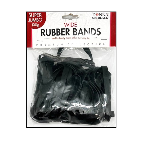 Donna Wide Rubber Band #0271 - Black