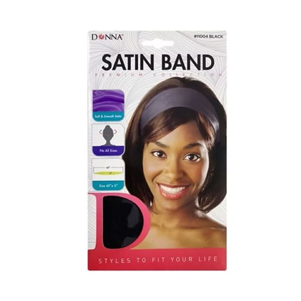 Donna Satin Band #11004 - Black